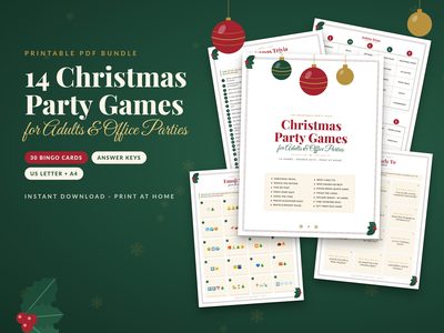 14 Christmas Party Games for adults and office parties