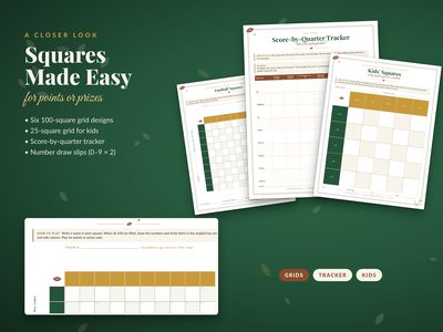 Sample pages: classic grid and kids&rsquo; grid