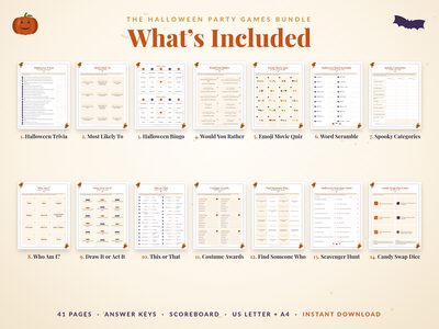 What's included: all 14 games