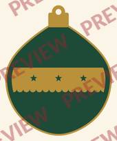 Ornament 2: Onion bauble (layered)