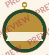 Ornament 8: Name ornament (layered)