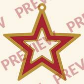 Ornament 5: Star (Print Then Cut)