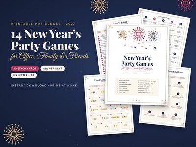14 New Year's Party Games for office, family and friends